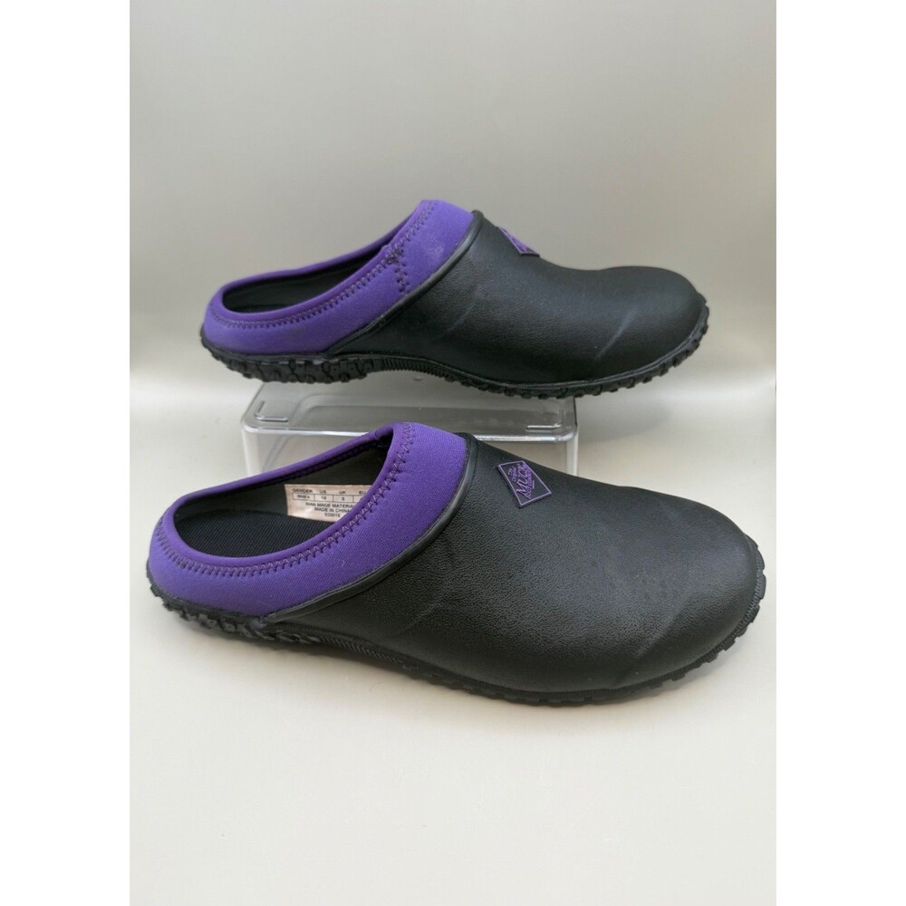 Original Muck Boot Company Muckster Low Waterproof Black Purple Womens Size 10